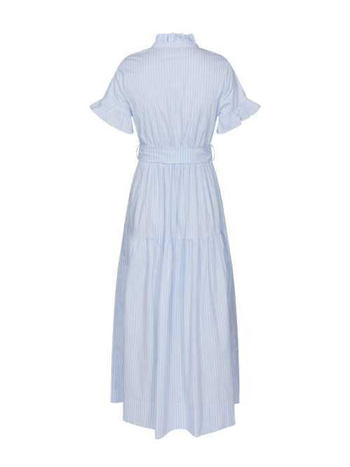 Nellie soft stripe dress light blue 