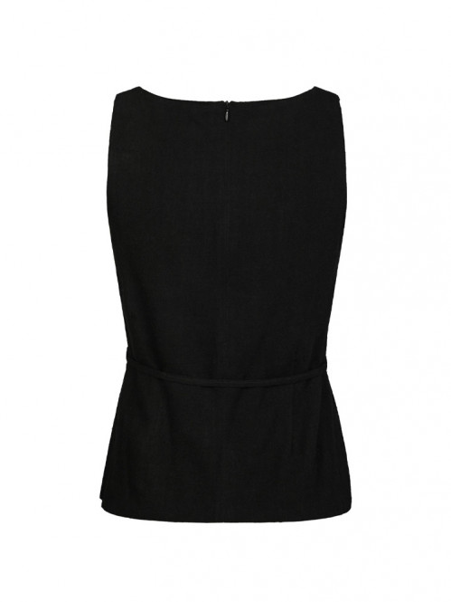 Nassa linen top black 