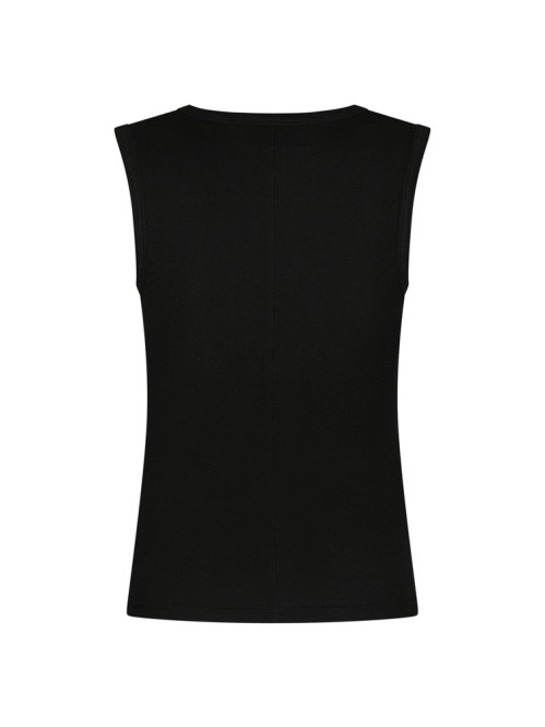 Nimbi fine rib top black 