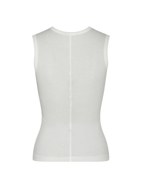 Nimbi fine rib top white 