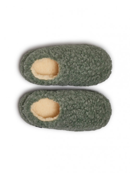 The nordic low slipper one tone sea green 