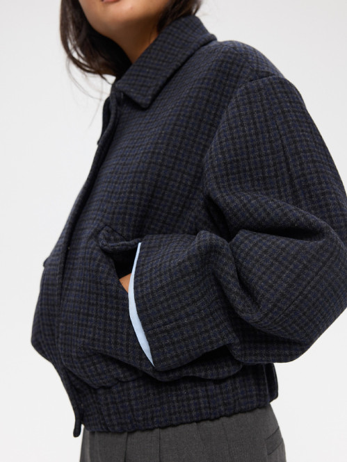 Nova jacket grey check 