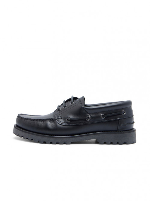 Ollie boat mokassin black 