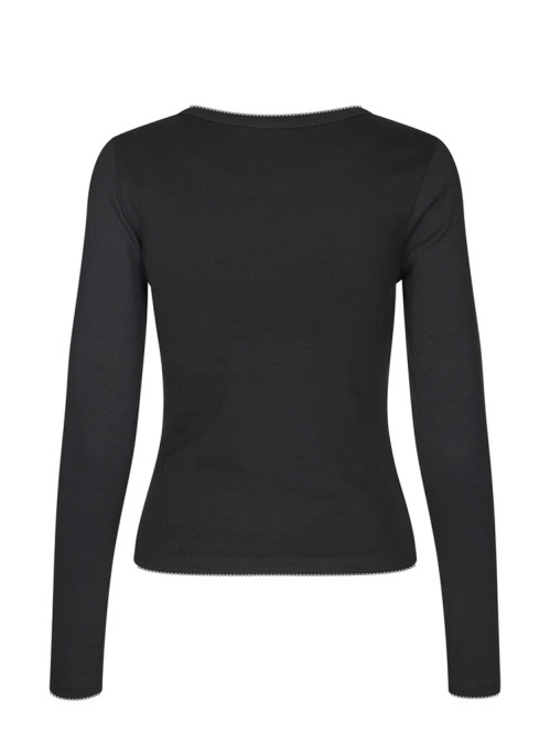 Otis ls crochet-m evelyn top black 