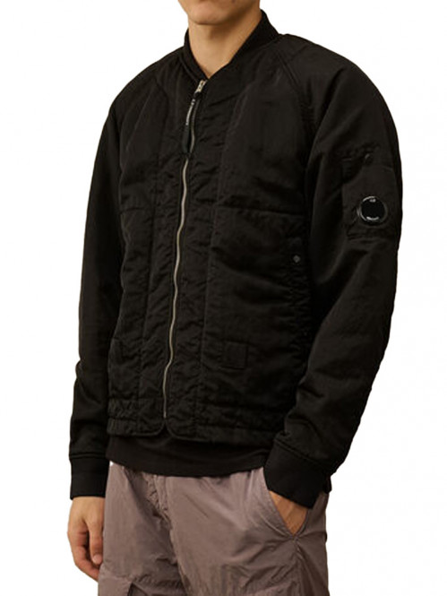Outerwear short jacket nylon black sand 