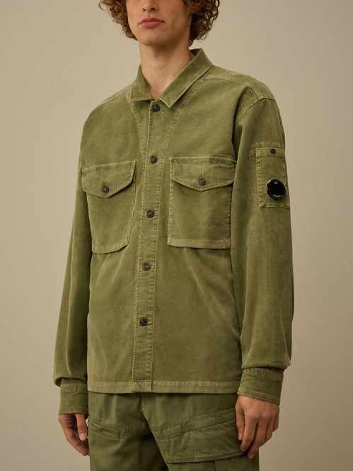 Overshirt corduroy seagrass 