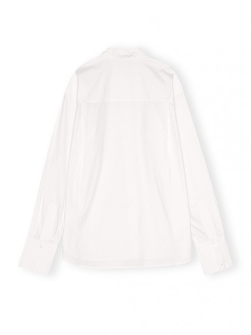 Oversize poplin shirt bright wht 