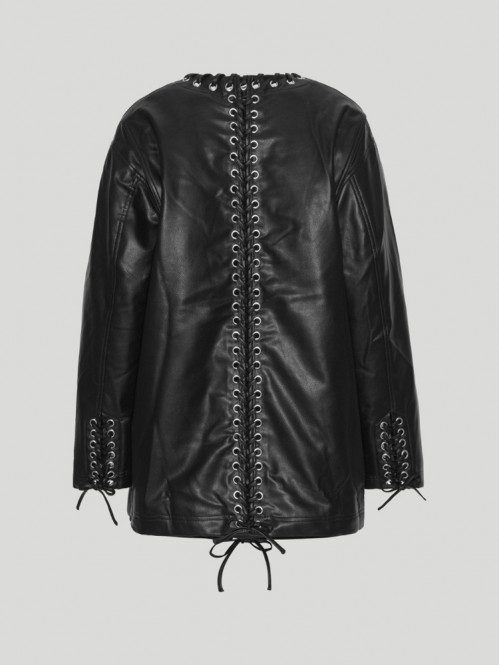 Faded oversized jacket black 