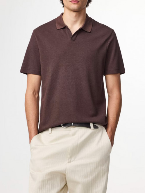 Paul ss polo shirt coffee 