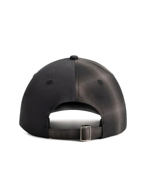 Plaided nylon cap black plaid 