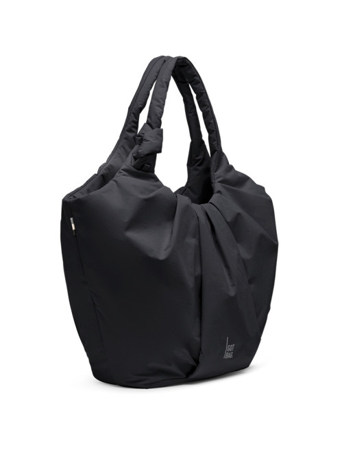 Pleat tote bag black 