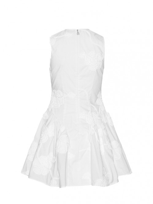 Poplin mini dress bright white 