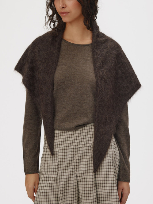 Poppy scarf brown 