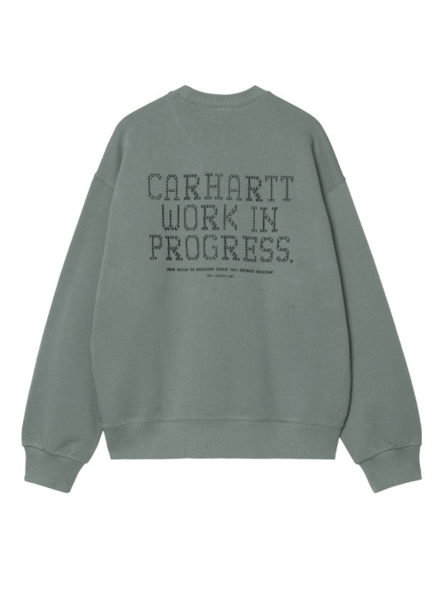Punched sweat velvet green 