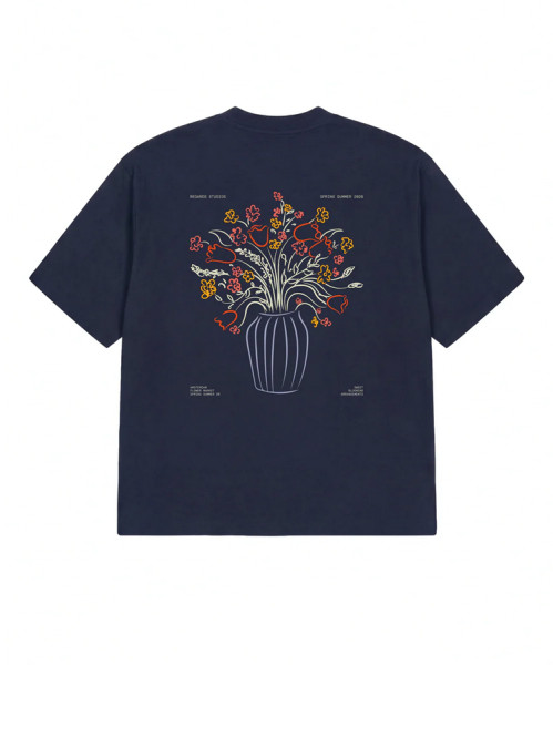 Bouquet tee navy 