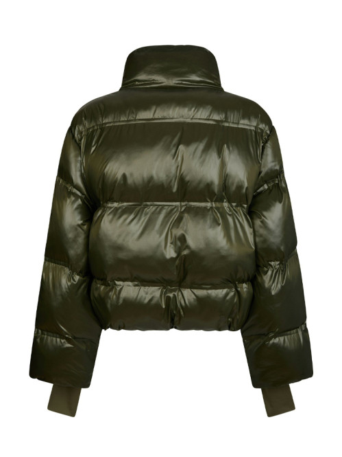 Rhea shiny puffer jacket olive 