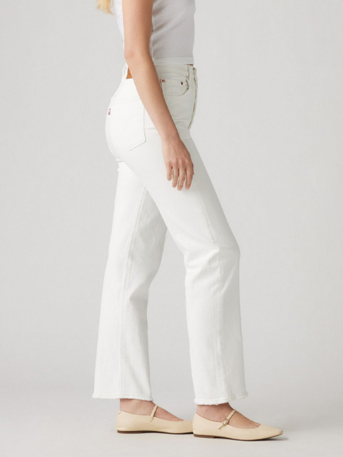 Ribcage straight ankle jeans cloud over 