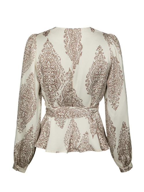 Rista paisley drop blouse ivory XS