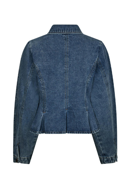Rivora denim peplum jacket blue 