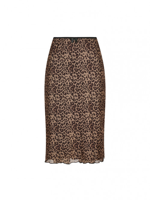 Roa mesh skirt leopard 