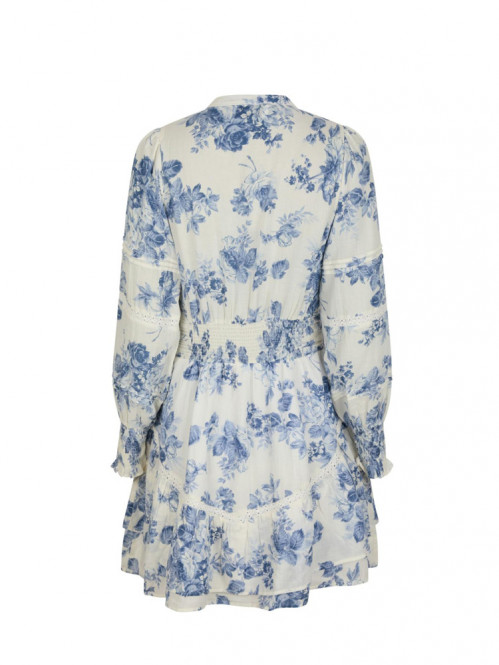 Roberta flower flow dress lt blue S