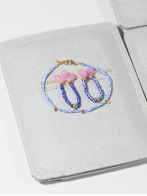 Lucky drops limited ring blue/white 