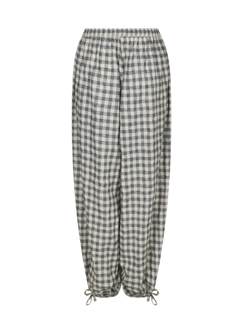 Roxane balloon check pants black 