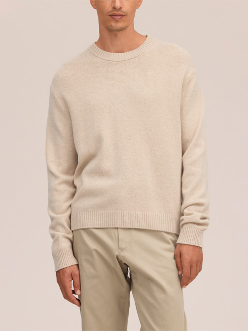 Russel crew neck pullover ecru 