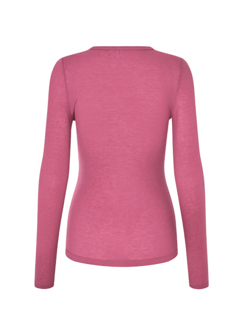 Sadou t-shirt ls red violet 