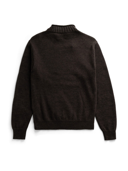 Sagvatnet wool roll neck brown 