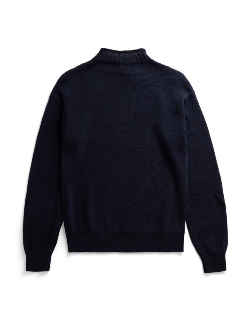 Sagvatnet wool roll neck dk navy 