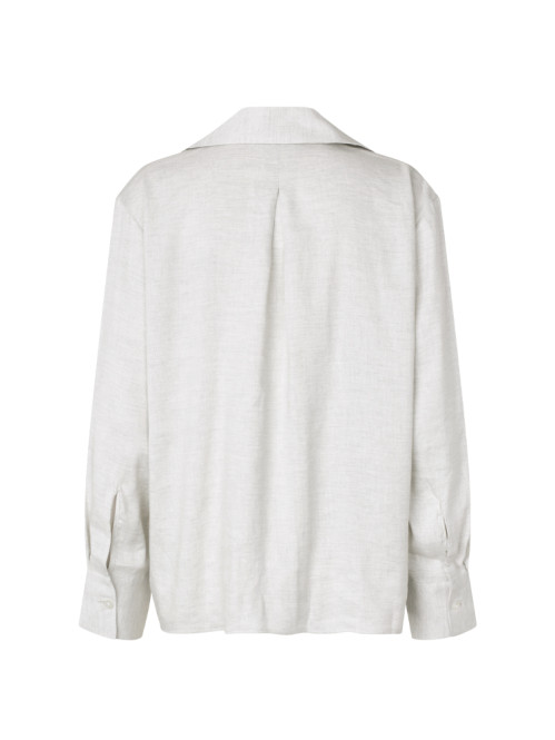 Saiben blouse light grey mel M