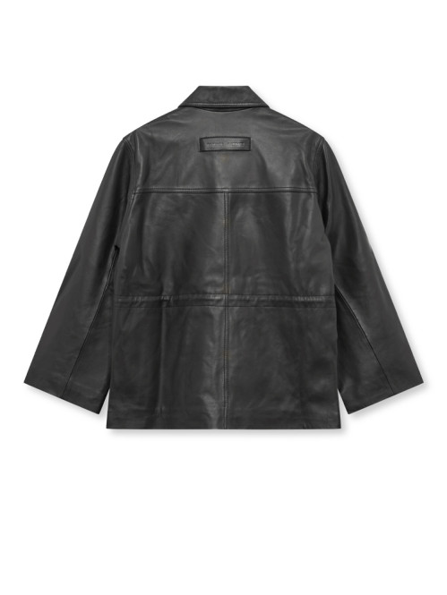 Salaax leather jacket black 