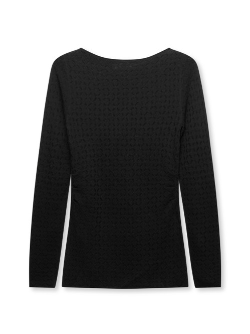 Salibby ls knit top black 
