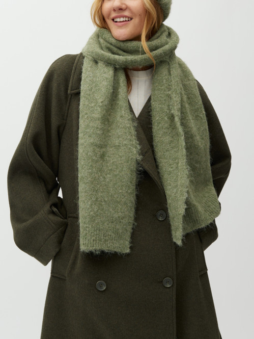 Sanelina-m brushy scarf sage mel 