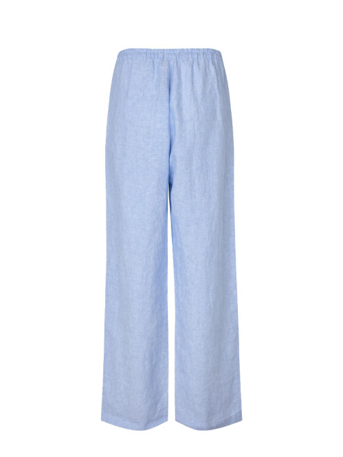 Satove trousers bel air blue melange S