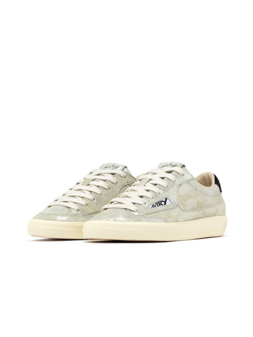 Windscape low w sneaker suede silver 