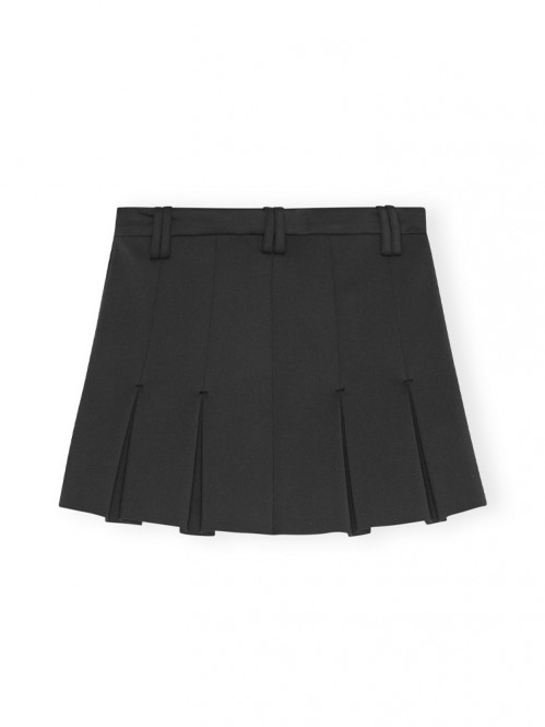 Scuba neoprene pleated skirt phantom 