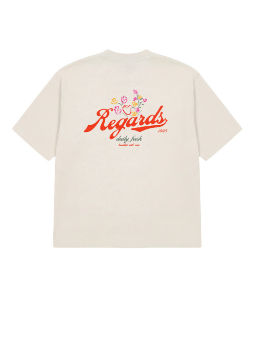Shop logo tee light sand 