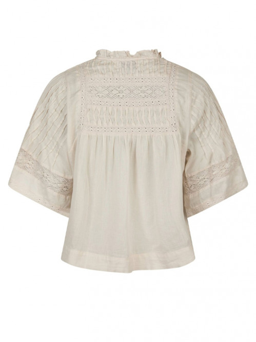 Siama s voile blouse ivory 