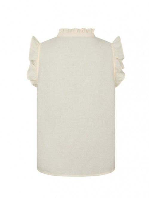 Siona linen top light yellow 