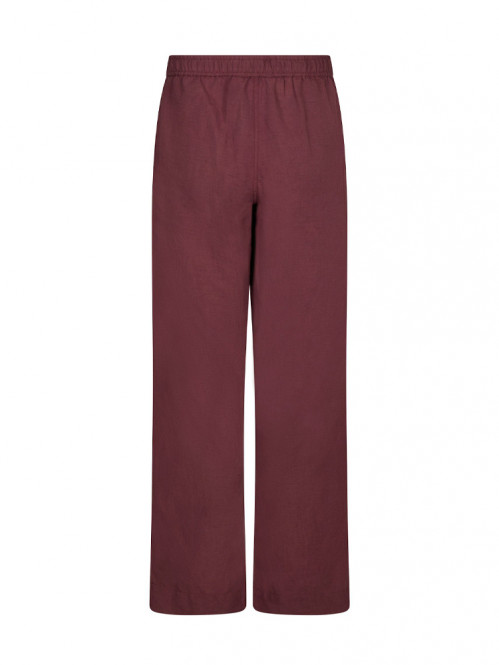 Sonar linen pants dark rose 