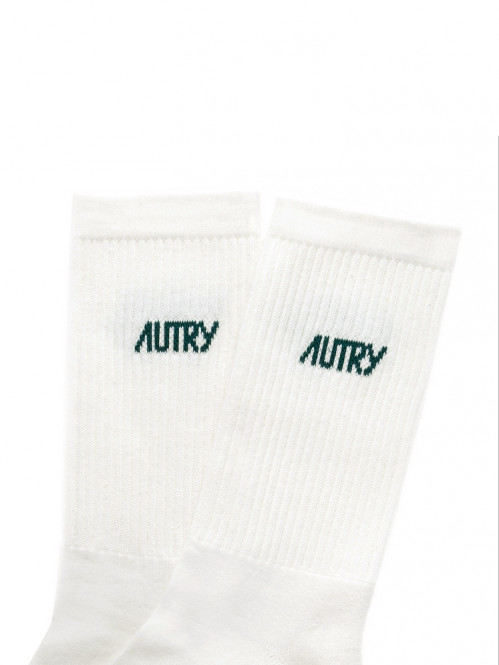 Socks stars cream green 