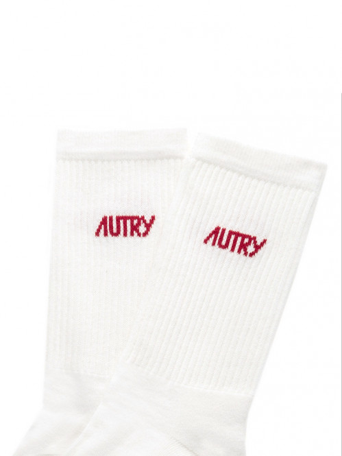 Socks stars cream red 