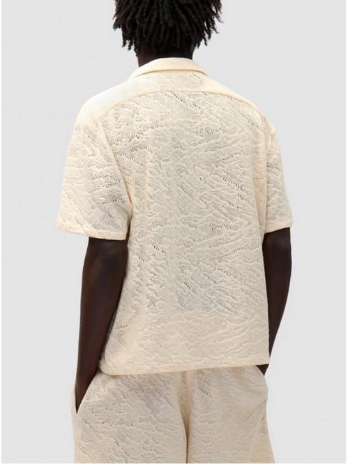 Crochet shirt cream 