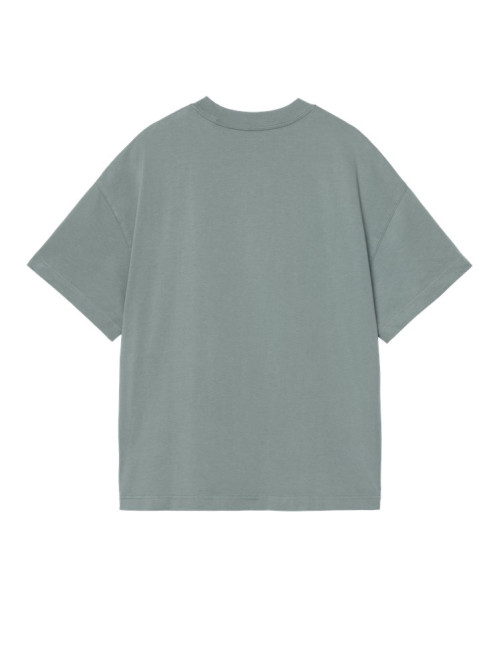 SS link script t-shirt velvet green L