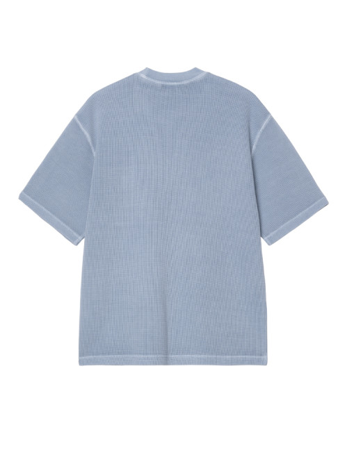 SS nelson waffle t-shirt gentle blue 