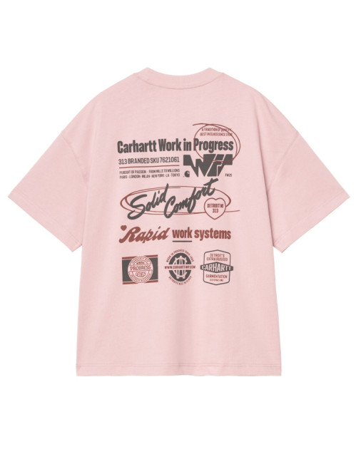 SS network t-shirt glassy pink 