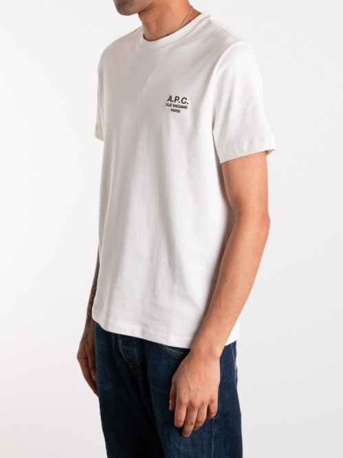T-shirt standard rue madame blanc marron 