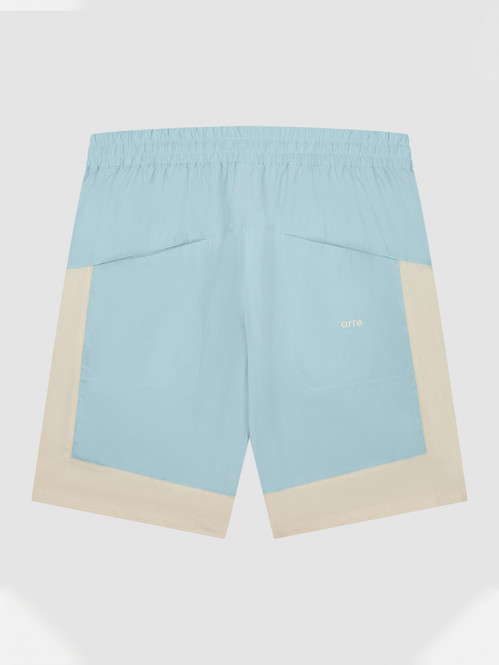 Steiner contrast shorts lt blue cream 